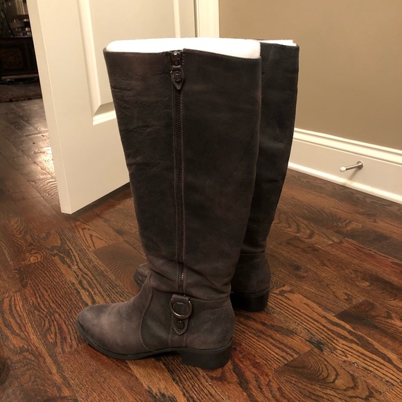 Antonio Melani Gray Riding Boots - Picture 5 of 6